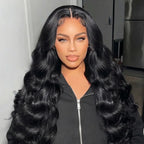 Wear & Go Body Wave 9x6 Pre-Cut Pre-Plucked & Pre-Bleached Skin Lace Glueless Wig