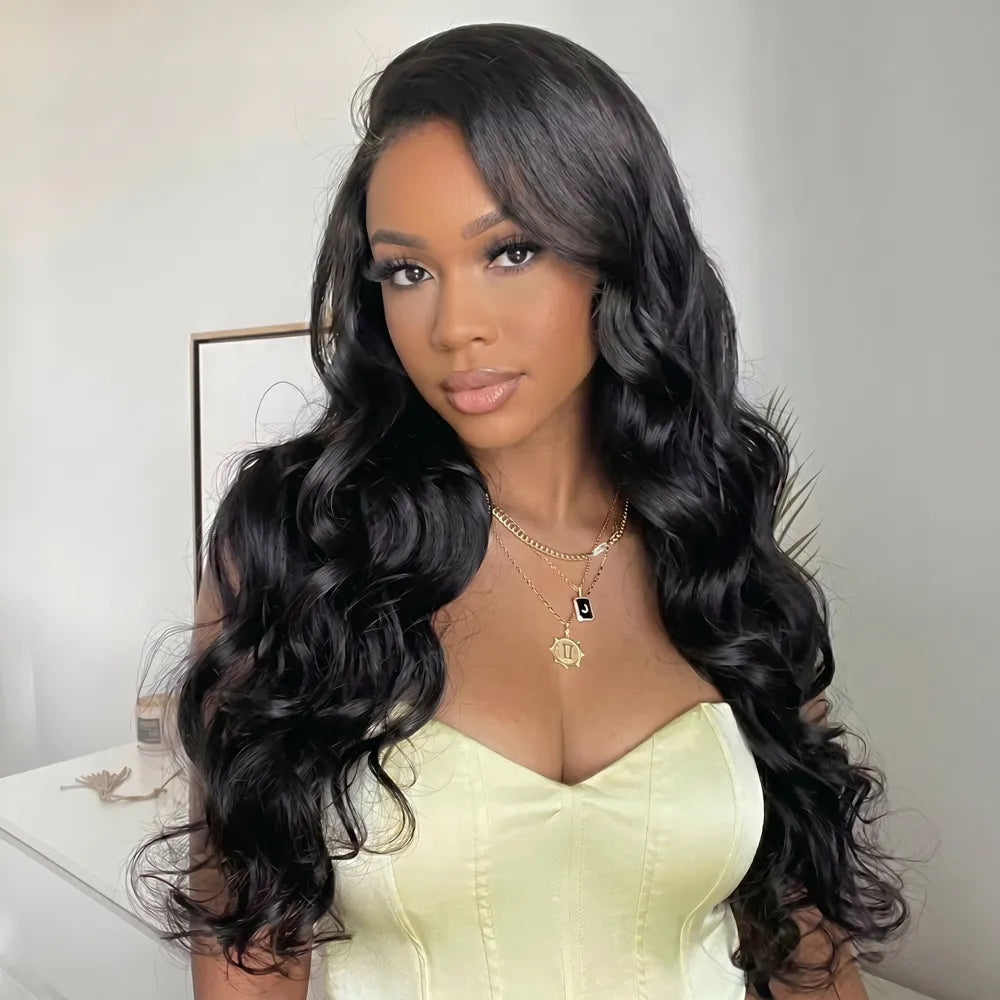 Wear & Go Body Wave 9x6 Pre-Cut Pre-Plucked & Pre-Bleached Skin Lace Glueless Wig
