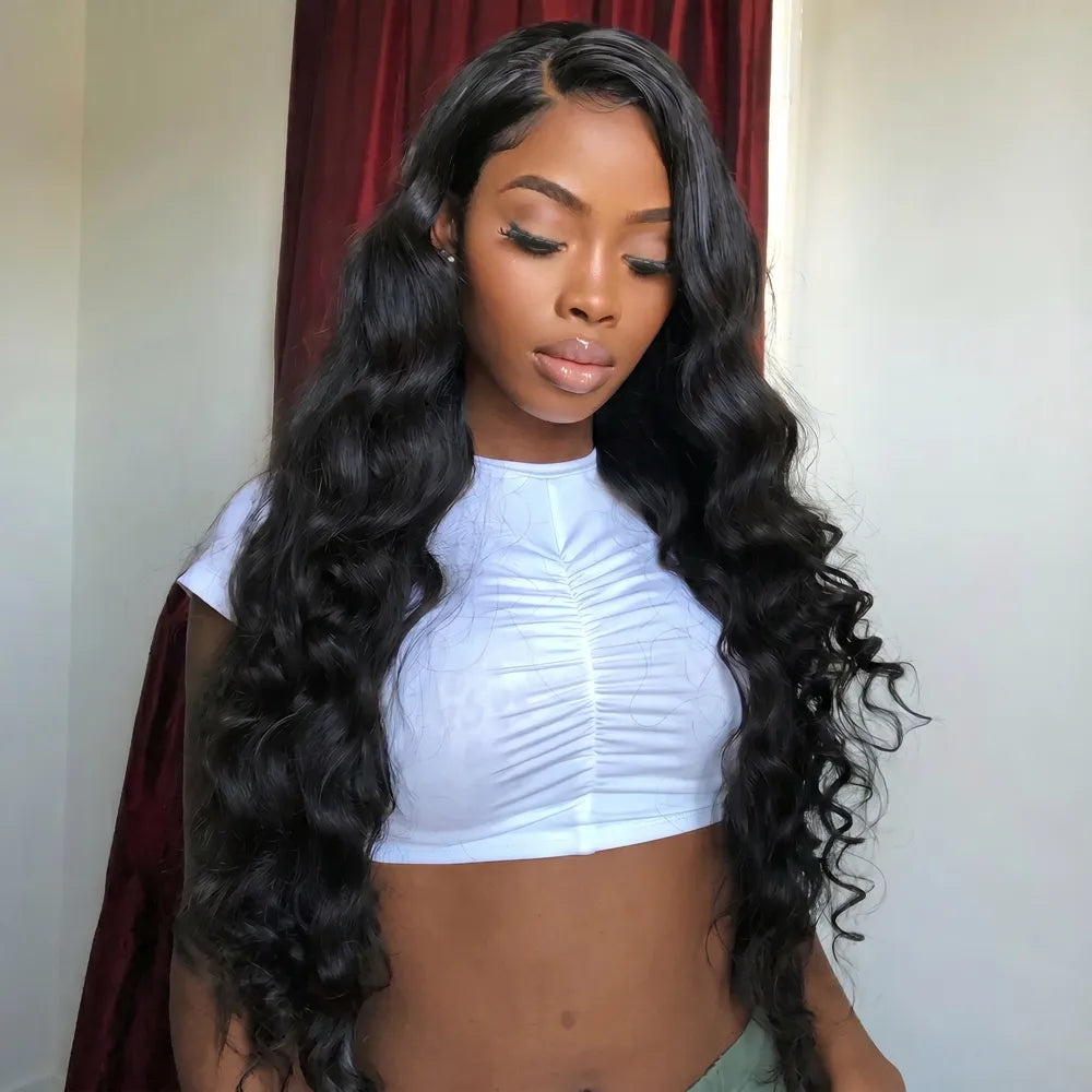 Wear & Go Body Wave 9x6 Pre-Cut Pre-Plucked & Pre-Bleached Skin Lace Glueless Wig