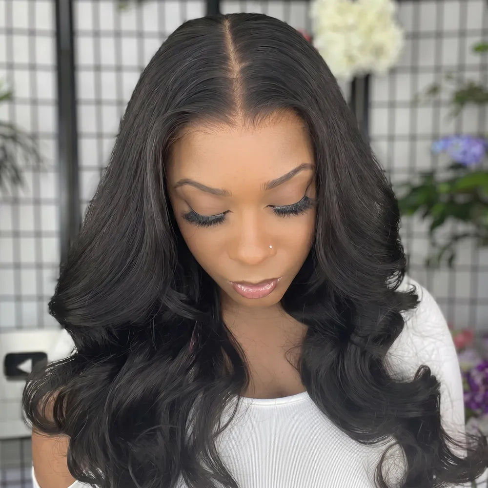 Wear & Go Body Wave 9x6 Pre-Cut Pre-Plucked & Pre-Bleached Skin Lace Glueless Wig